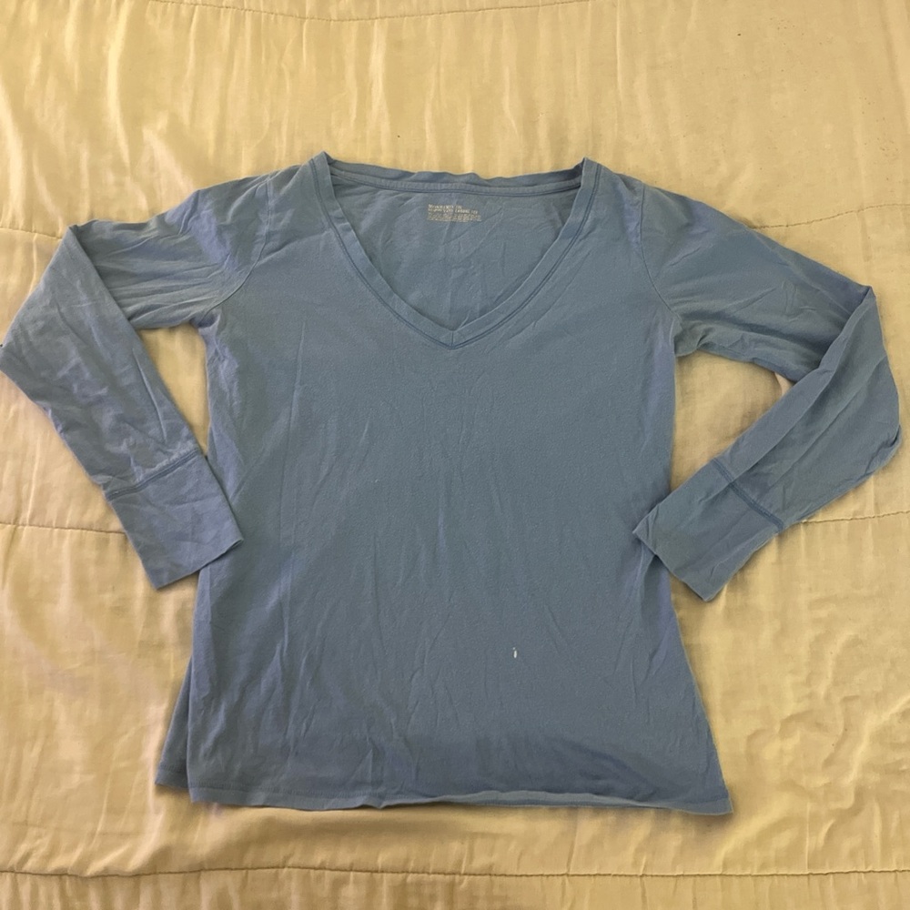 Blue long sleeve top